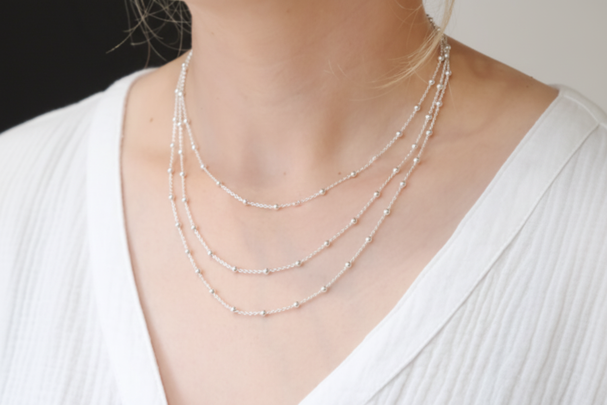 925 Sterling Silver Bead Chain