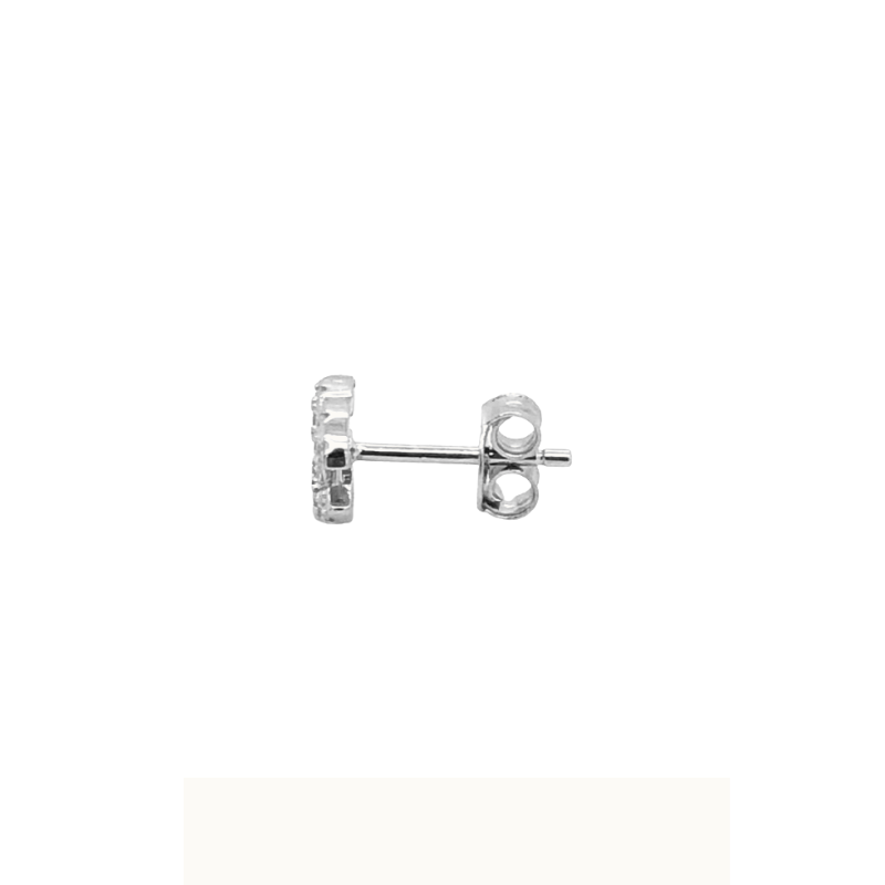 Designer Inspired CC logo Sterling Silver Studs Small