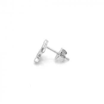 Designer Inspired CC logo Sterling Silver Studs Small